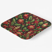 フェスティバルホリデーオーナメント紙プレート ペーパープレート (傾斜あり)