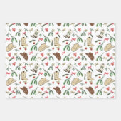 フェスティバルホリデーカウボーイロデオパターン ラッピングペーパーシート (正面2)