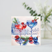 フェスティバルホリデーカクテルグリーティングフラットカード シーズンカード (スタンド正面)