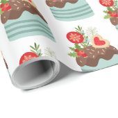 フェスティバルホリデーカップケーキラッピング紙 ラッピングペーパー (ロールコーナー)