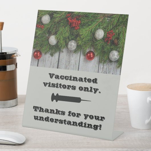 フェスティバルホリデーカラーズワクチン接種のみ 台座サイン (インサイチュ)