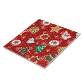 フェスティバルホリデーキストマスクッキープリントタイル タイル (側面)