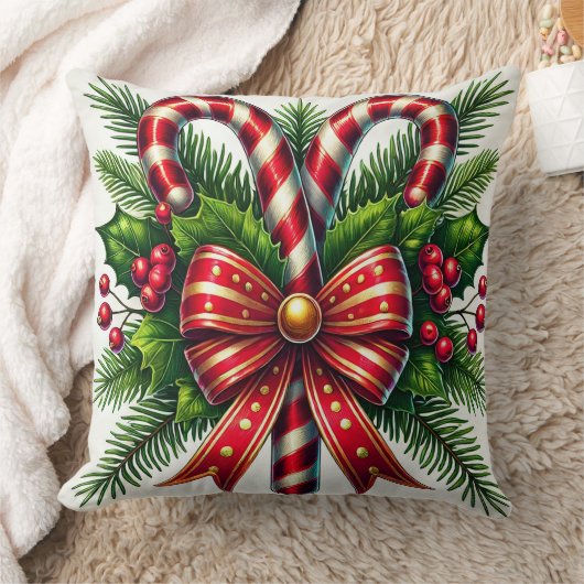 フェスティバルホリデーキャンディキャネスウィズホリー クッション (ブランケット)