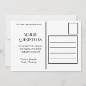 フェスティバルホリデーキリン |赤緑のクリスマス灯 招待状 (裏面)