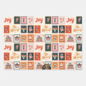 フェスティバルホリデーギフトラップシートとクリスマス ラッピングペーパーシート (正面2)