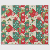 フェスティバルホリデーギフトラップ ラッピングペーパー (フラット)