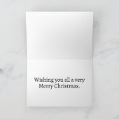 フェスティバルホリデークリスマスオーナメント カード (内部)