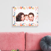 フェスティバルホリデークリスマスフローラキャンバス印刷 キャンバスプリント (インサイチュ (リビング))