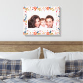 フェスティバルホリデークリスマスフローラキャンバス印刷 キャンバスプリント (インサイチュ (寝室))