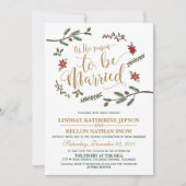 フェスティバルホリデークリスマス結婚式招待状 招待状 (正面)