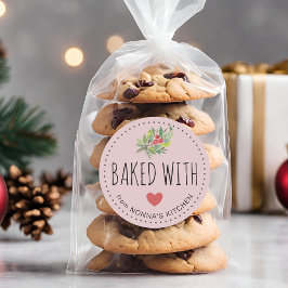 フェスティバルホリデーグリーン焼いたリーウィズラブ ラウンドシール