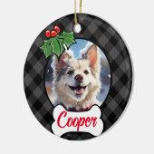 フェスティバルホリデーグレープラディホリーベリー葉ズ セラミックオーナメント (左)