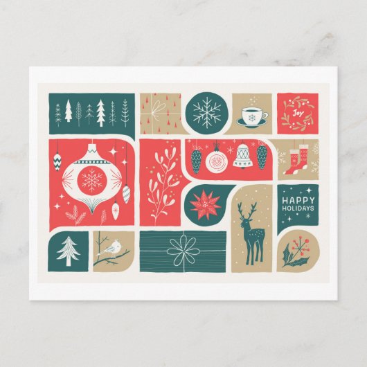 フェスティバルホリデーコラージュ シーズンポストカード (正面)
