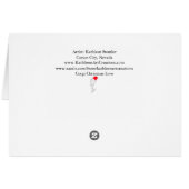 フェスティバルホリデーコルギクリスマスグリーティングカード (裏面横)