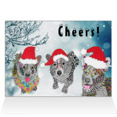 フェスティバルホリデーコルギクリスマスグリーティングカード (内部横(上))