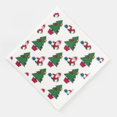 フェスティバルホリデーサンタ&ツリーズペーパーナプキン (コーナー)