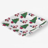 フェスティバルホリデーサンタ&ツリーズ紙プレート ペーパープレート (傾斜あり)