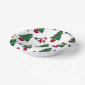 フェスティバルホリデーサンタ&ツリーズ紙ボウル ペーパーボウル (傾斜あり)