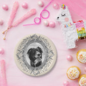 フェスティバルホリデーシルバーフレーム写真 ペーパープレート (パーティー)