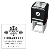 フェスティバルホリデースノーフレークスアドレス セルフインキングスタンプ (インサイチュ)