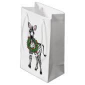 フェスティバルホリデーゼブライラストレーションホリーリース スモールペーパーバッグ (裏面アングル)