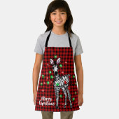フェスティバルホリデーゼブラトゥインクルライトバッファロープレイド エプロン (インサイチュ)