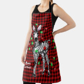 フェスティバルホリデーゼブラトゥインクルライトバッファロープレイド エプロン (インサイチュ)