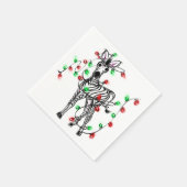 フェスティバルホリデーゼブラトゥインクルライト スタンダードカクテルナプキン (角)