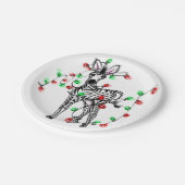 フェスティバルホリデーゼブラトゥインクルライト ペーパープレート (アングル)