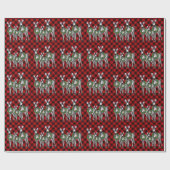 フェスティバルホリデーゼブラホリーリース | red buffalo ラッピングペーパー (フラット)