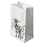 フェスティバルホリデーゼブラ、きらめくライト スモールペーパーバッグ (正面アングル)