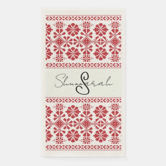 フェスティバルホリデータスリーズ紙ゲストタオル (正面)