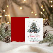 フェスティバルホリデーツリークリスマスパーティの招待状 招待状