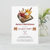 フェスティバルホリデーティーセットとホットチョコクリスマス 招待状 (スタンド正面)