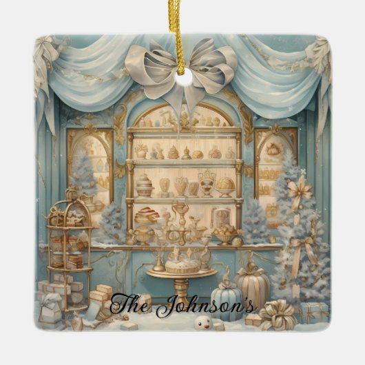 フェスティバルホリデーディスプレイ セラミックオーナメント (正面)