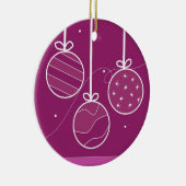 フェスティバルホリデーデコレーション セラミックオーナメント (右)