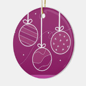 フェスティバルホリデーデコレーション セラミックオーナメント (左)