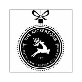 フェスティバルホリデートインデアオーナメント差出人住所 ラバースタンプ (インプリント)