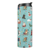 フェスティバルホリデードッグズインクリスマスセーター柄 タンブラー (回転左)