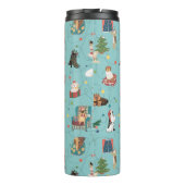 フェスティバルホリデードッグズインクリスマスセーター柄 タンブラー (裏面)