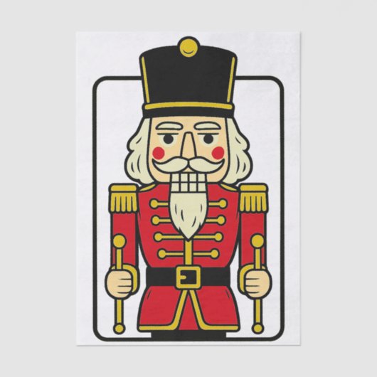 フェスティバルホリデーナッツクラッカーデクページティッシュペーパー 薄葉紙 (正面)