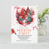 フェスティバルホリデーハウスクリッツマスパーティの招待状 招待状 (スタンド正面)