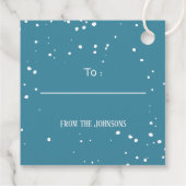 フェスティバルホリデーバードハウスウィズ深紅色ギフトラベル フェイバータグ (裏面)