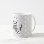 フェスティバルホリデーパンダベアーエッチングファミリーモノグラム コーヒーマグカップ (正面右)