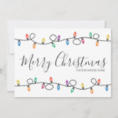 フェスティバルホリデービジネスロゴクリスマスカード シーズンカード (正面)