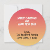 フェスティバルホリデーピンクサンタクロース (裏面)