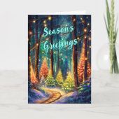 フェスティバルホリデーフォレストフォールドホリデーカード シーズンカード (正面)