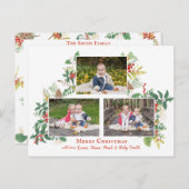 フェスティバルホリデーフローラスリーフォト ポストカード (正面/裏面)