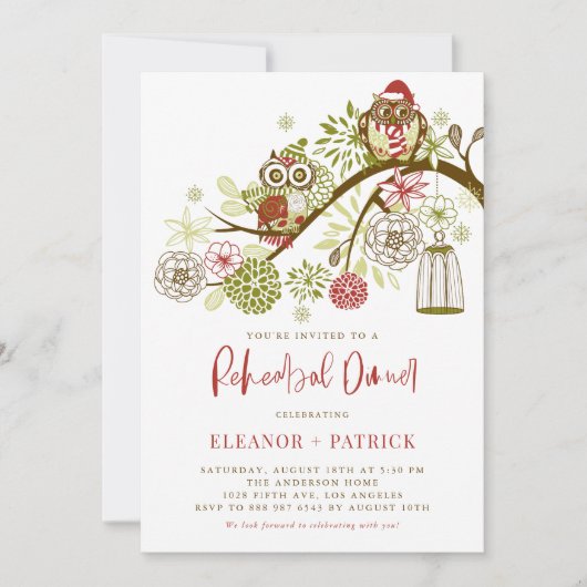 フェスティバルホリデーフールズフローラリハーサルディナー 招待状 (正面)