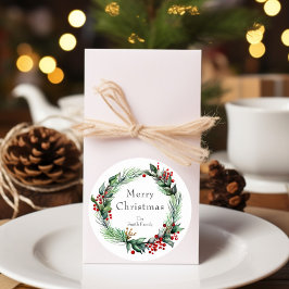 フェスティバルホリデーベリーリースと名前 ラウンドシール